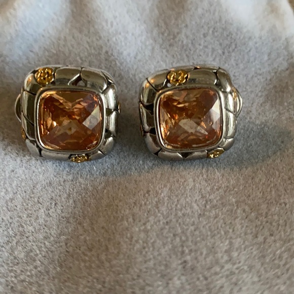 Two toned earrings - Picture 1 of 4